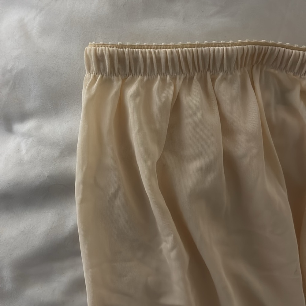 Vintage Peach Cream Maxi Slip - Picture 2 of 4